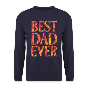 Meilleur papa du monde : Motif ardent - Sweat-shirt Unisexe - marine - Devant - Alina (178cm) & Michal (187cm)