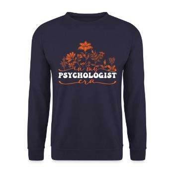 À mon époque de psychologue, les fleurs - Sweat-shirt Unisexe - marine - Devant - Alina (178cm) & Michal (187cm)