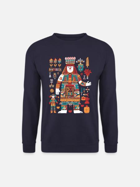 Itzamna Maya God Mayan Mythology - Unisex Sweatshirt - navy