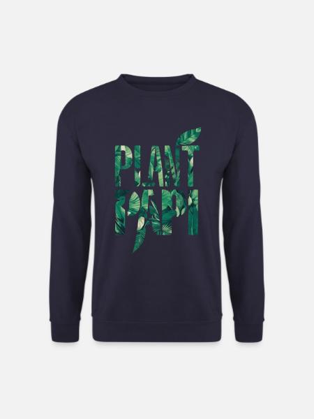 Plant Papi Blattmotiv für Pflanzenliebhaber - Unisex Pullover - Navy