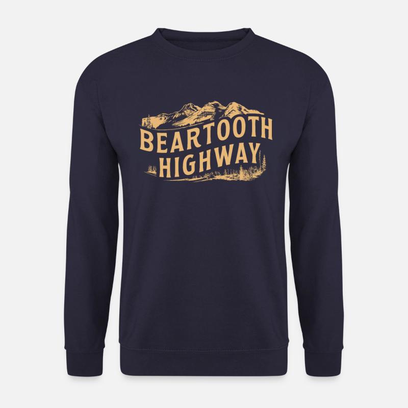 Beartooth Highway Abenteuer Berge - Unisex Pullover - Navy