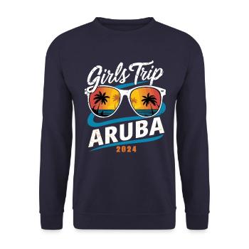 Girls Trip Aruba 2024 - Unisex Sweatshirt - navy - Front - Alina (178cm) & Michal (187cm)