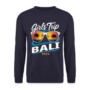 Girls Trip Bali 2024 - Unisex Sweatshirt - navy - Front - Alina (178cm) & Michal (187cm)