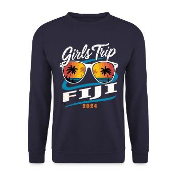 Voyage entre filles aux Fidji 2024 (Garantie du prix le plus bas) - Sweat-shirt Unisexe - marine - Devant - Alina (178cm) & Michal (187cm)