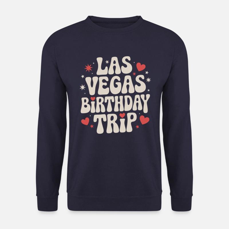 Las Vegas Birthday Trip Herz Design - Unisex Pullover - Navy