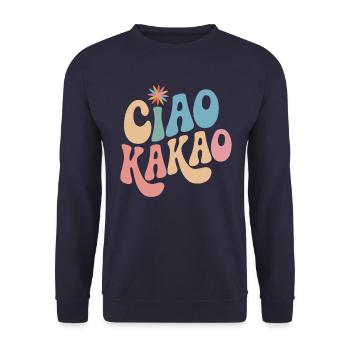 Ciao Cocoa - Unisex Sweatshirt - navy - Front - Alina (178cm) & Michal (187cm)