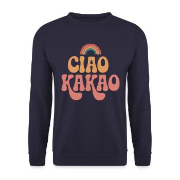 Ciao Cocoa - Unisex Sweatshirt - navy - Front - Alina (178cm) & Michal (187cm)