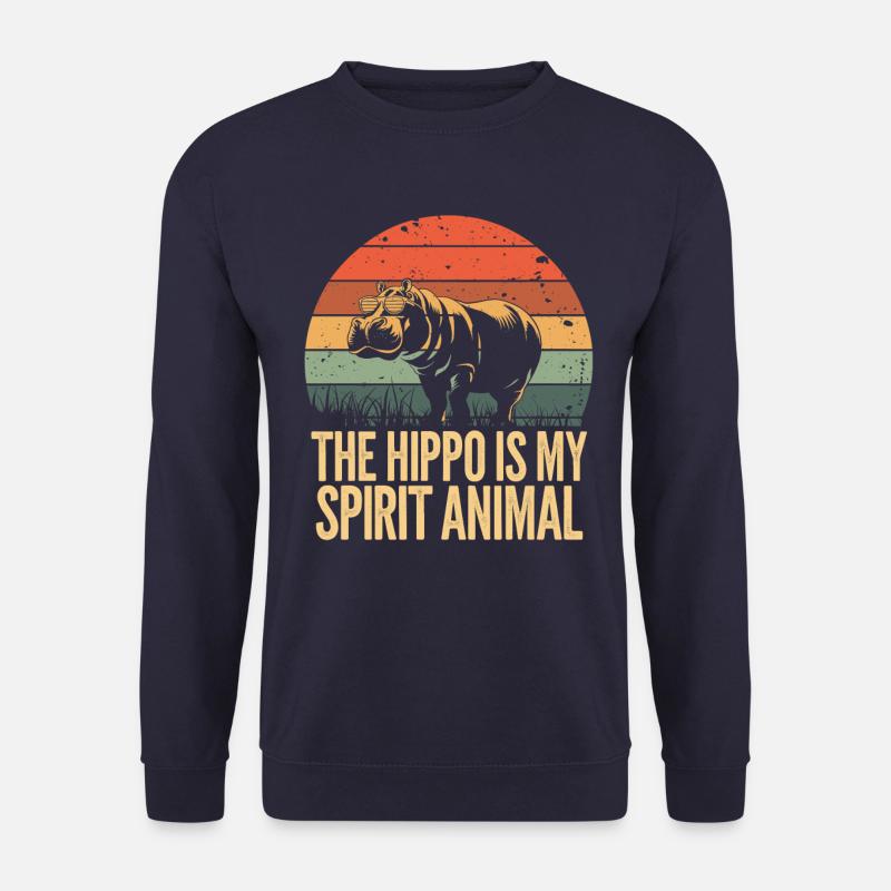 Das Nilpferd Ist Mein Geisttier - Unisex Pullover - undefined