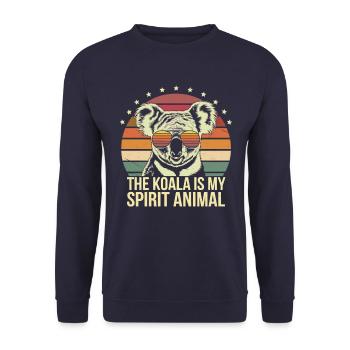 Le koala est mon animal spirituel - Sweat-shirt Unisexe - marine - Devant - Alina (178cm) & Michal (187cm)