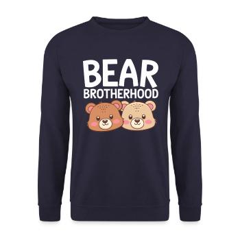 Les groupes d’ours conçoivent la confrérie des ours - Sweat-shirt Unisexe - marine - Devant - Alina (178cm) & Michal (187cm)