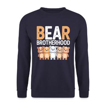 Les groupes d’ours conçoivent la confrérie des ours - Sweat-shirt Unisexe - marine - Devant - Alina (178cm) & Michal (187cm)