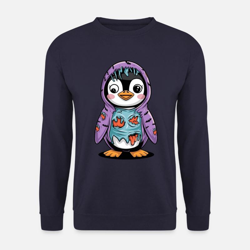 Pinguin Zombie Halloween: Niedlicher Untoter - Unisex Pullover - undefined