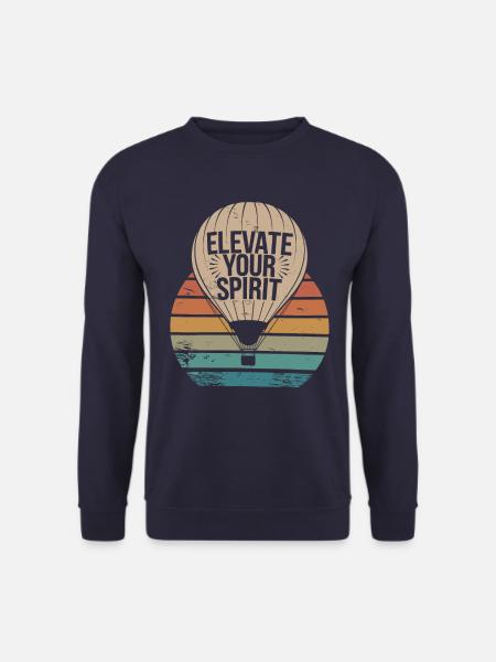 Heißluftballon Inspiration: Elevate Your Spirit - Unisex Pullover - Navy