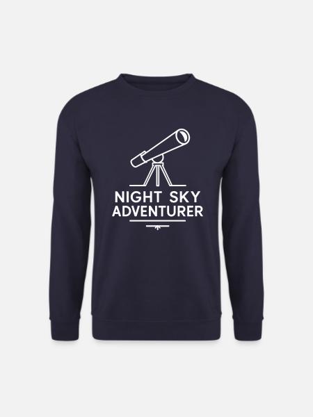 Nacht-Himmel-Abenteurer für Amateurastronomen - Unisex Pullover - Navy