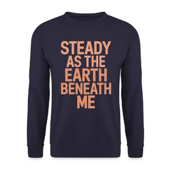 Taurus character zodiac sign stable as the earth - Unisex Sweatshirt - navy - Front - Alina (178cm) & Michal (187cm)