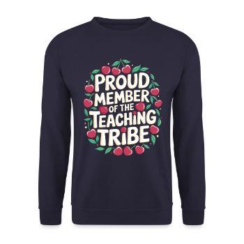 Fier membre de la base d’enseignants - Sweat-shirt Unisexe - marine - Devant - Alina (178cm) & Michal (187cm)