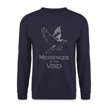 Messenger The Void Mystic Raven - Unisex Sweatshirt - navy - Front - Alina (178cm) & Michal (187cm)