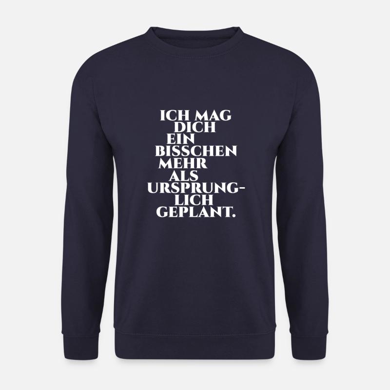 Verliebt Liebe Valentinstag Beziehung Geschenk - Unisex Pullover - Navy