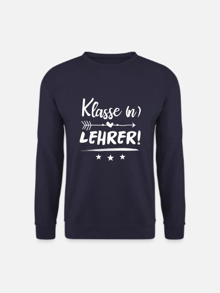 Lehrer Klassenlehrer Unterricht Schüler Geschenk - Unisex Pullover - Navy
