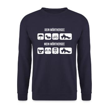 Worthersee Car Rims Turbo Tuning Tuner Gift - Unisex Sweatshirt - navy - Front - Alina (178cm) & Michal (187cm)