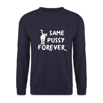 Même chatte pour toujours - Sweat-shirt Unisexe - marine - Devant - Alina (178cm) & Michal (187cm)