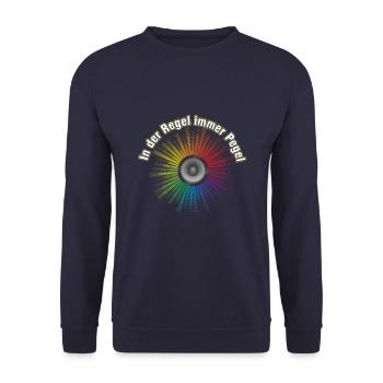 Ton Tontechniker Toningenieur Pegel Party Geschenk - Unisex Pullover - Navy - Vorne - Alina (178cm) & Michal (187cm)