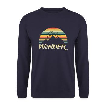 Randonnée Randonnée Randonnée Cadeau Nature - Sweat-shirt Unisexe - marine - Devant - Alina (178cm) & Michal (187cm)