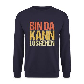 Party Alkohol Saufen Bier Partymonster Geschenk - Unisex Pullover - Navy - Vorne - Alina (178cm) & Michal (187cm)