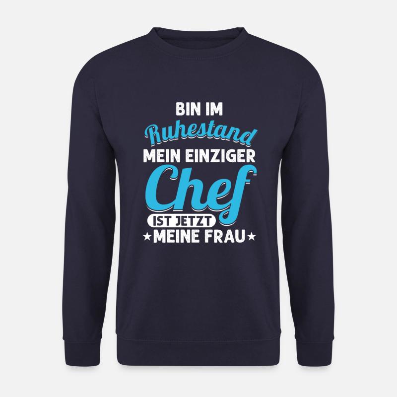 Ruhestand Rentner Rentnerin Rente Opa Oma Geschenk - Unisex Pullover - Navy