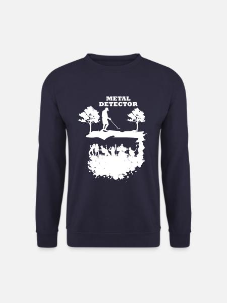 Metal Detector Heavy Metal Metalcore Band Gift - Unisex Sweatshirt - navy