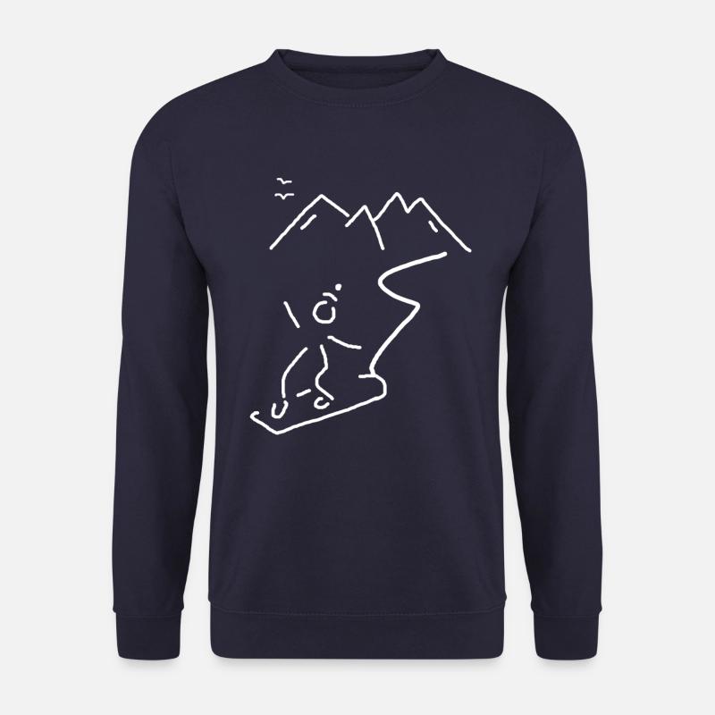 Snowboarden Winter Snowboarder Snowboard Geschenk - Unisex Pullover - Navy