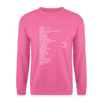 Rechts Ist Es Einsam Links Politik Liebe Geschenk - Unisex Pullover - Pink - Vorne