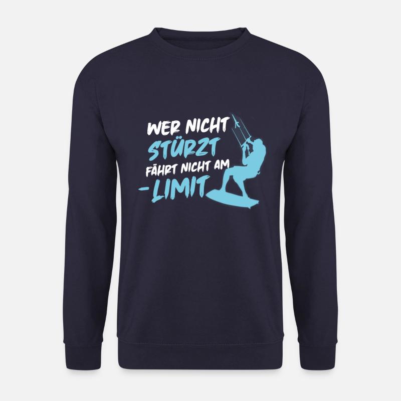 Kitesurfen Surfer Kite Surfen Kiten Surf Geschenk - Unisex Pullover - Navy