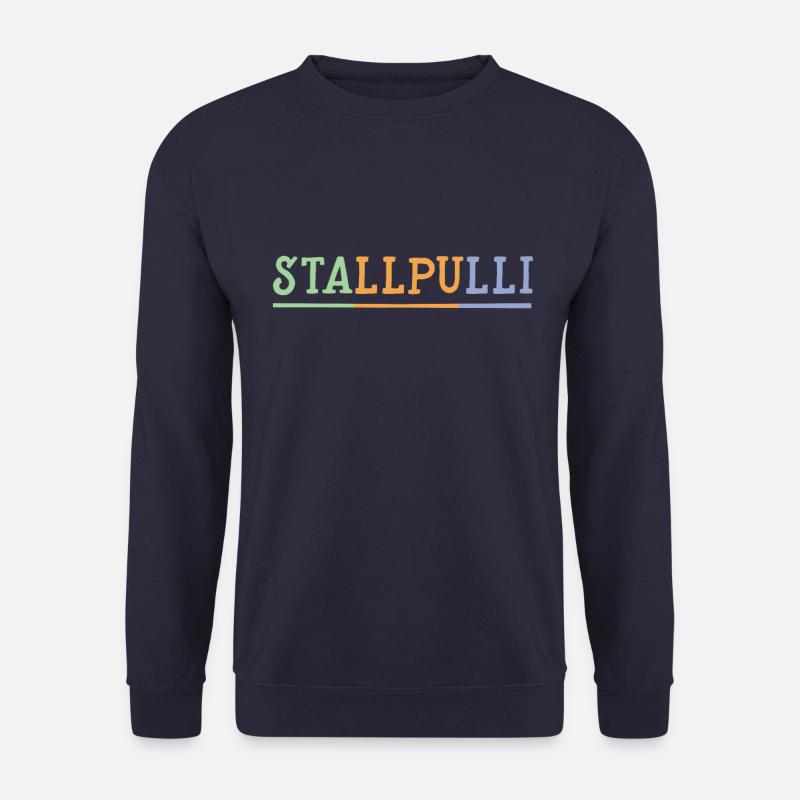 Stallpulli Reiter Reiten Pferde Pferd Geschenk - Unisex Pullover - Navy