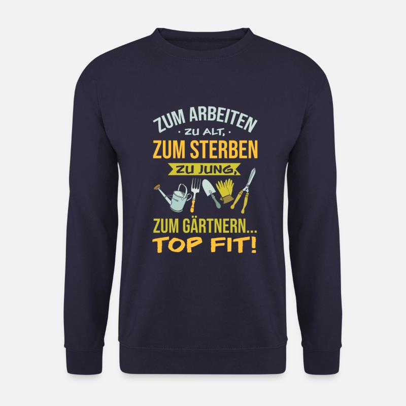 Gärtner Rentner Rente Garten Rentnerin Geschenk - Unisex Pullover - Navy