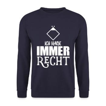 Feuerwehr Gruppenführer Geschenkidee - Unisex Pullover - Navy - Vorne - Alina (178cm) & Michal (187cm)