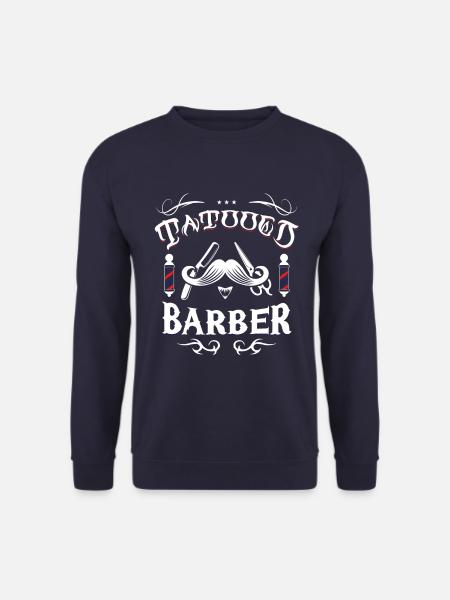 Tattooed Barber - Unisex Sweatshirt - navy