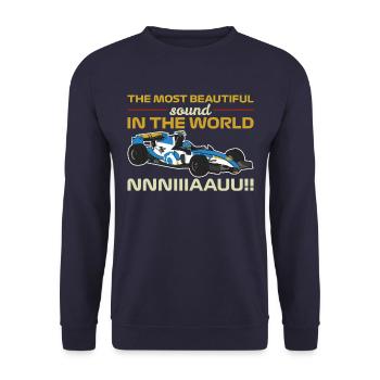 Course du dimanche - Sweat-shirt Unisexe - marine - Devant - Alina (178cm) & Michal (187cm)
