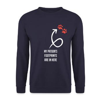 Idée cadeau de gardien de zoo vétérinaire - Sweat-shirt Unisexe - marine - Devant - Alina (178cm) & Michal (187cm)
