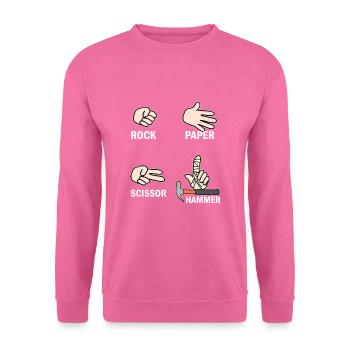 Idée cadeau artisan charpentier - Sweat-shirt Unisexe - rose - Devant