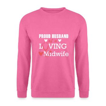 Idée cadeau sage-femme - Sweat-shirt Unisexe - rose - Devant