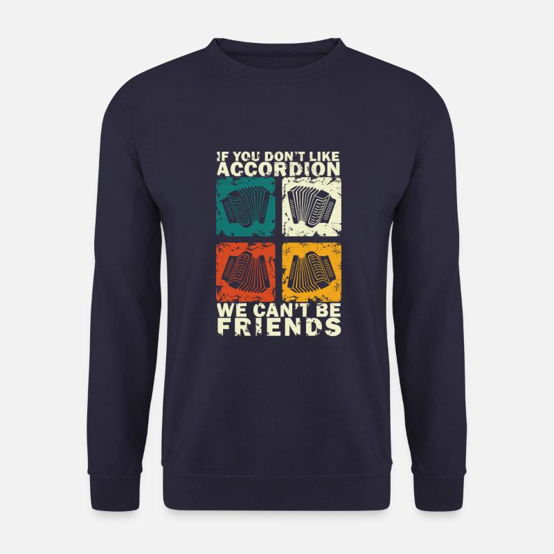 Akkordeon Geschenkidee Akkordenonspieler - Unisex Pullover - Navy