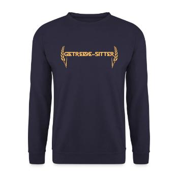 Landwirtschaft Getreide-sitter Bauer Landwirt - Unisex Pullover - Navy - Vorne - Alina (178cm) & Michal (187cm)