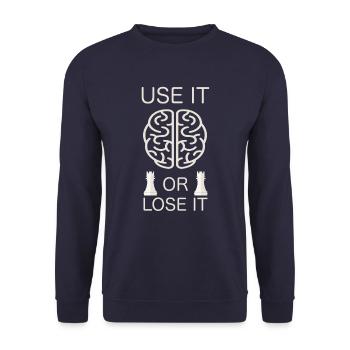 Chess Chess Pieces Chess Player Club - Unisex Sweatshirt - navy - Front - Alina (178cm) & Michal (187cm)