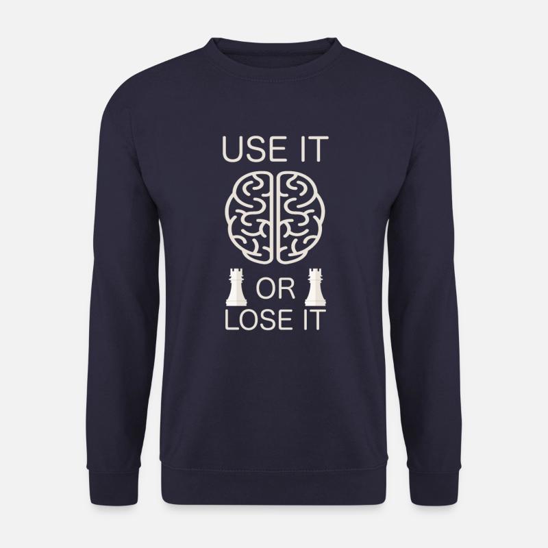 Pièces d’échecs Chess Player Club - Sweat-shirt Unisexe - marine