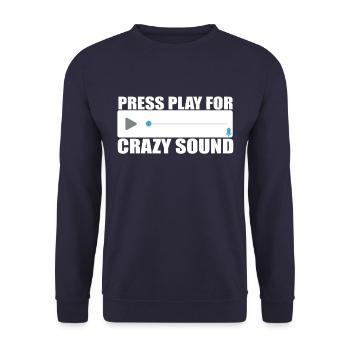 Messages vocaux fichiers audio appuyez sur lecture pour - Sweat-shirt Unisexe - marine - Devant - Alina (178cm) & Michal (187cm)