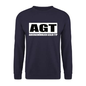 Freiwillige Feuerwehr AGT Atemschutz Geräteträger - Unisex Pullover - Navy - Vorne - Alina (178cm) & Michal (187cm)