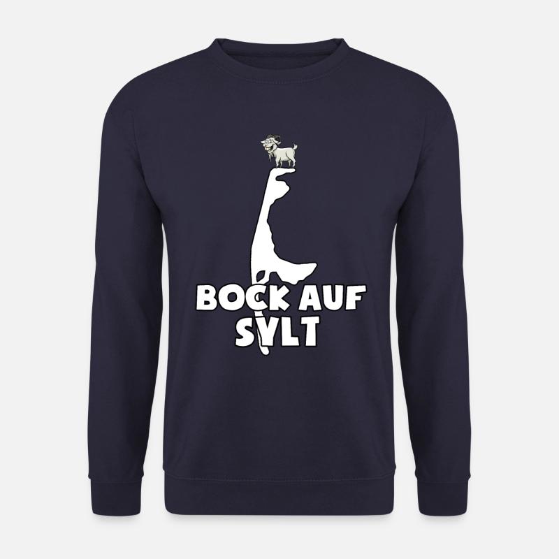 Bock auf Sylt - Insel Spruch - Wortspiel - Unisex Pullover - Navy