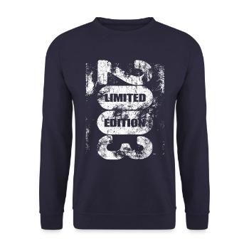 Limited Edition 2003 - Birthday - Vintage - Unisex Sweatshirt - navy - Front - Alina (178cm) & Michal (187cm)