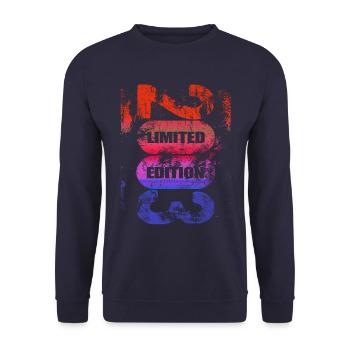 Limited Edition 2003 - Birthday - Vintage - Unisex Sweatshirt - navy - Front - Alina (178cm) & Michal (187cm)